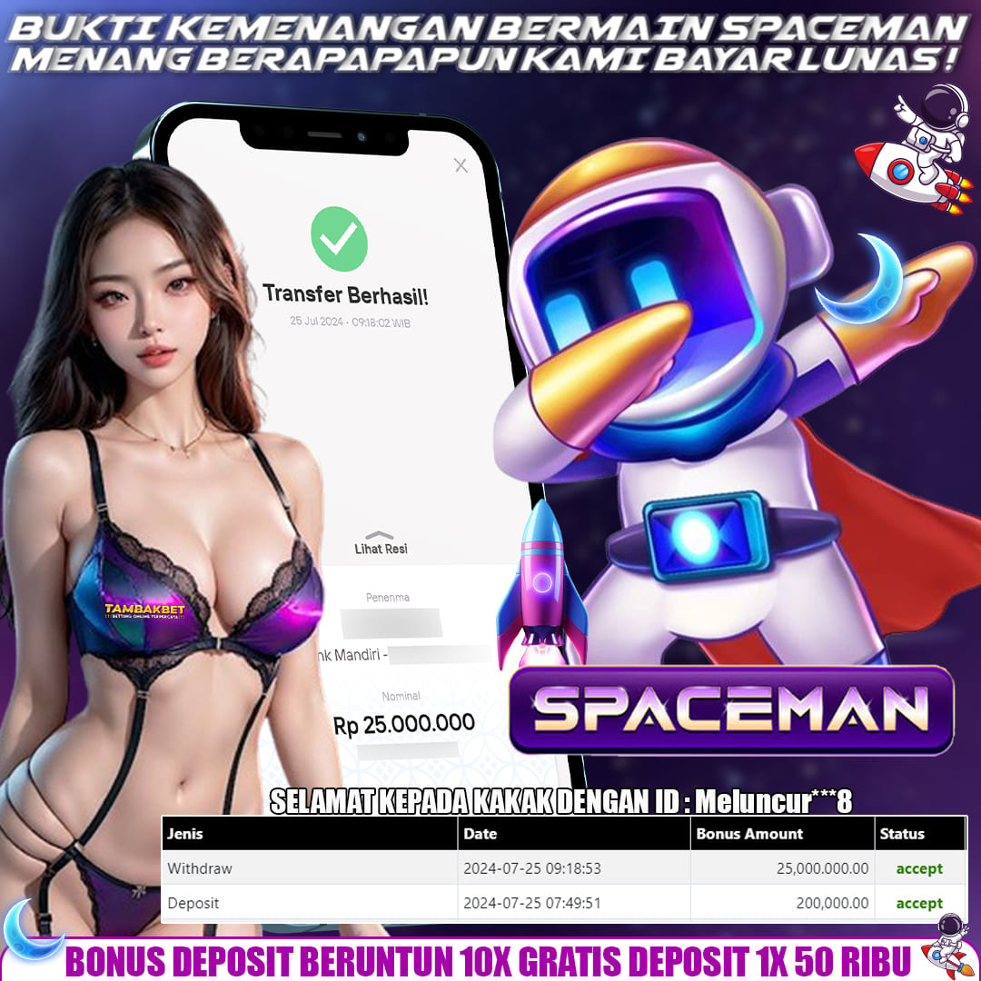 TAMBAKBET JACKPOT BESAR DI SPACEMAN